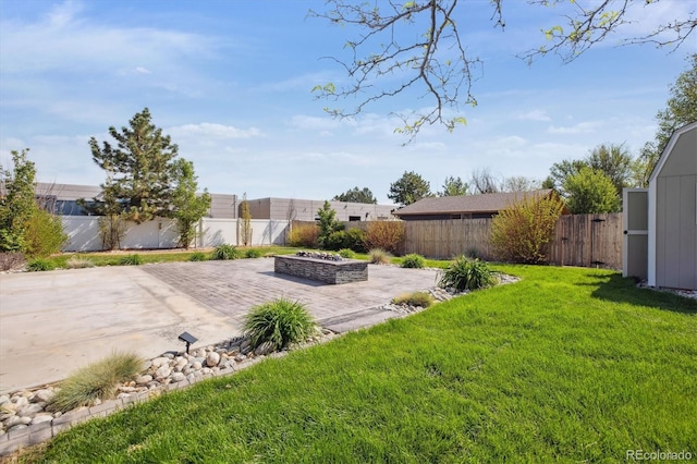 6245 W 53rd Ave, Arvada, CO 80002 - view of yard featuring a patio and a fire pit