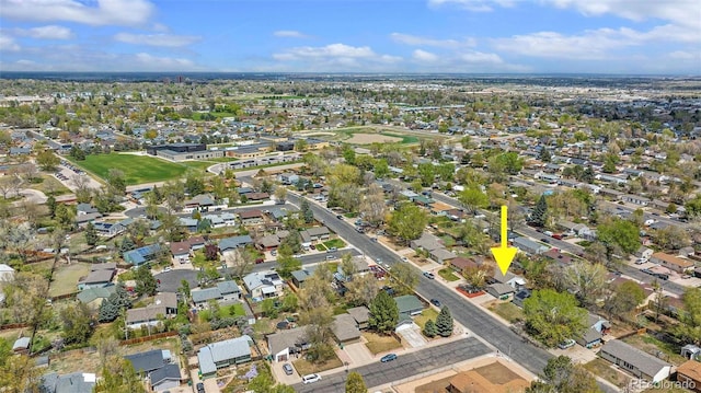 3516 Marigold St, Evans, CO 80620 - drone / aerial view with a residential view