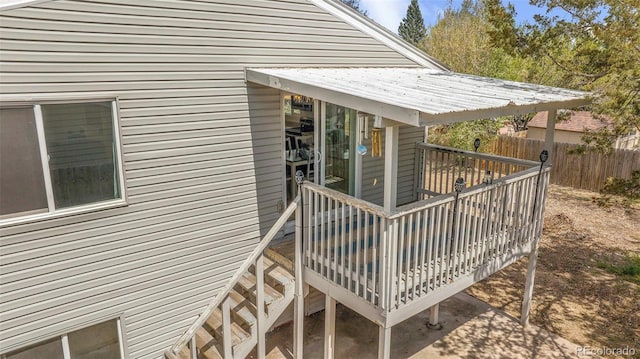 3516 Marigold St, Evans, CO 80620 - wooden deck with fence