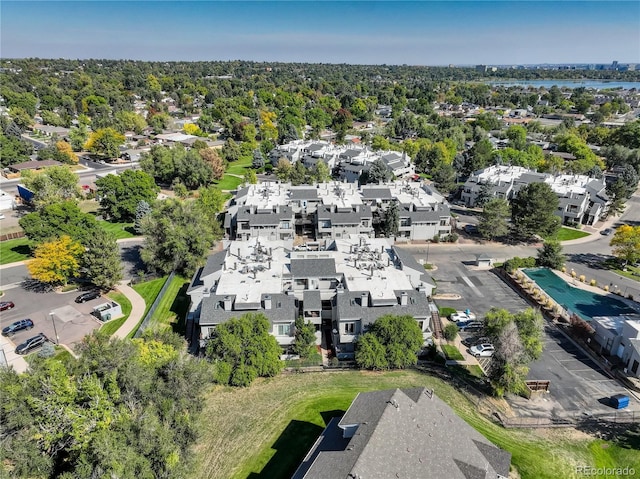 aerial view featuring a residential view