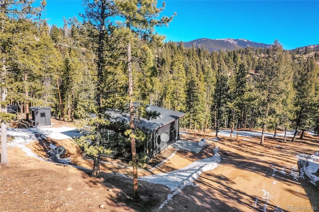 148 Ridge Ln, Bailey, CO 80421 - view of mountain background featuring a forest