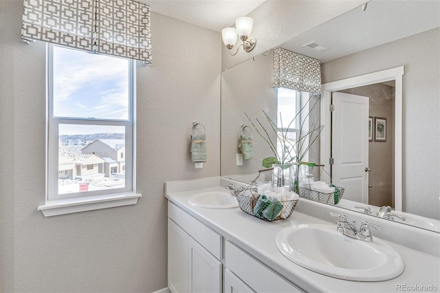 bathroom with vanity