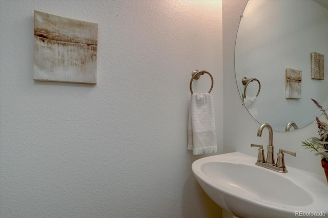 bathroom with a sink