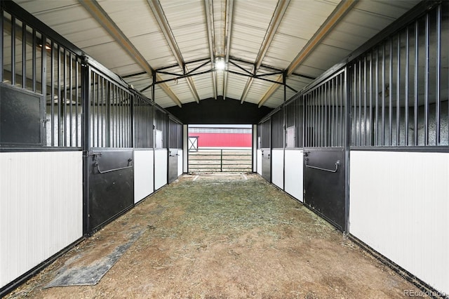 view of horse barn