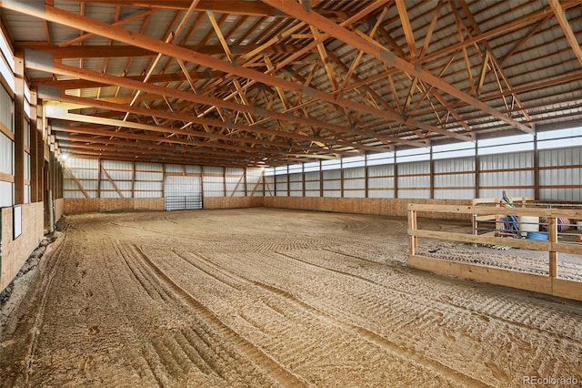 view of horse barn