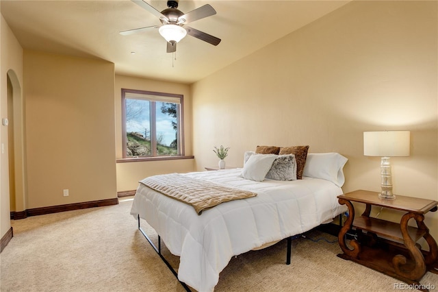 28800 Stonecrop Trl, Conifer, CO 80433 - carpeted bedroom featuring baseboards and ceiling fan