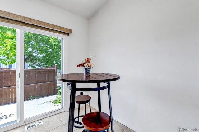 18384 E Bethany Pl, Aurora, CO 80013 - dining space with light tile patterned floors