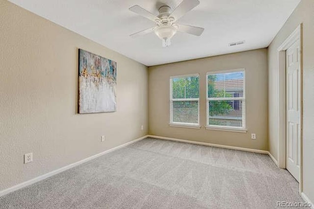 17225 Lark Water Ln Unit C, Parker, CO 80134 - unfurnished room featuring carpet flooring and ceiling fan