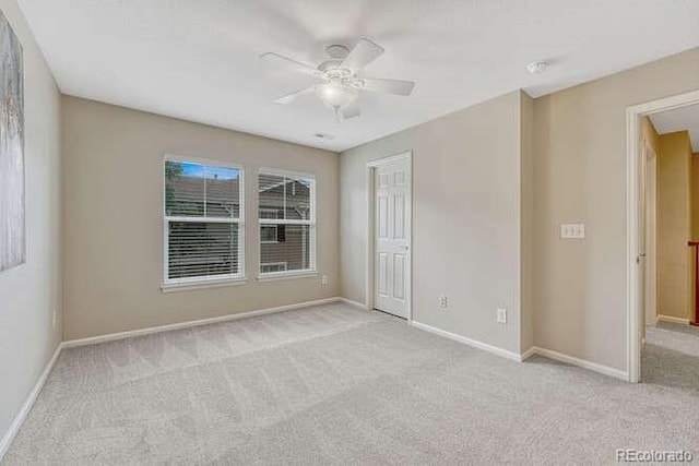 17225 Lark Water Ln Unit C, Parker, CO 80134 - carpeted spare room featuring a ceiling fan and a smoke detector