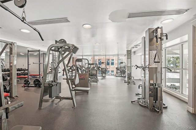 view of exercise room