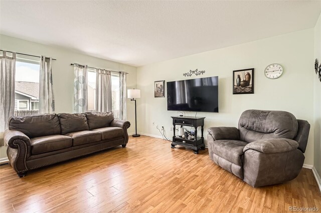 9882 Harris St, Thornton, CO 80229 - living room with light wood finished floors and baseboards