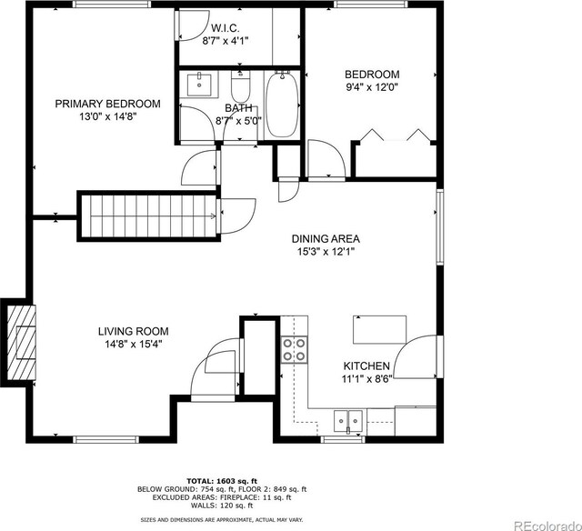 4784 S Tabor St, Morrison, CO 80465 - view of property floor plan