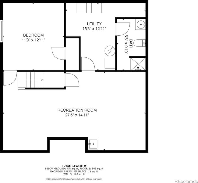 4784 S Tabor St, Morrison, CO 80465 - view of property floor plan