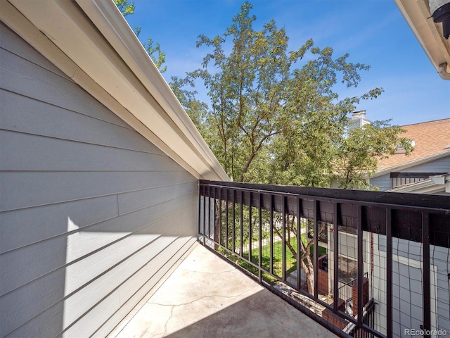 view of balcony