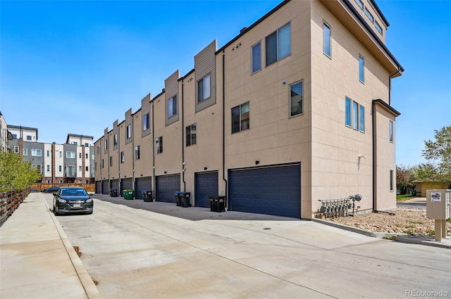 view of property with an attached garage