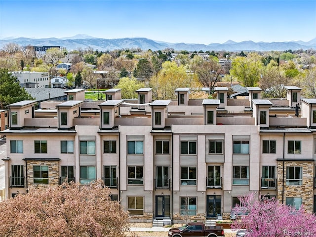 view of property featuring a mountain view