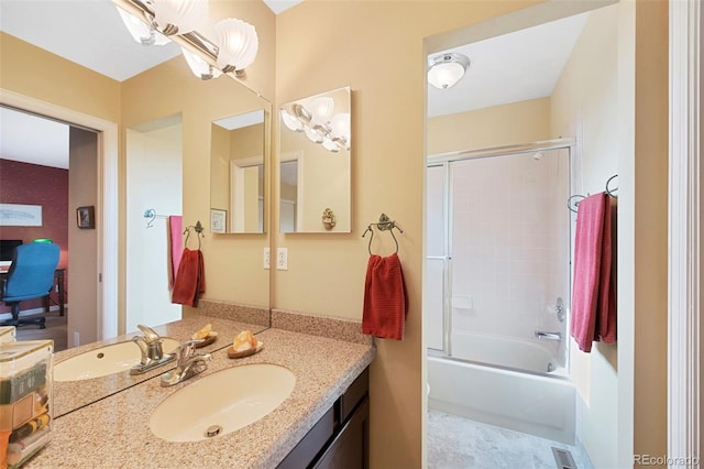 8040 W 78th Cir, Arvada, CO 80005 - full bathroom featuring vanity and enclosed tub / shower combo