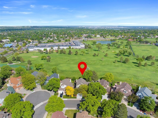 8040 W 78th Cir, Arvada, CO 80005 - aerial perspective of suburban area featuring a large body of water and a golf course