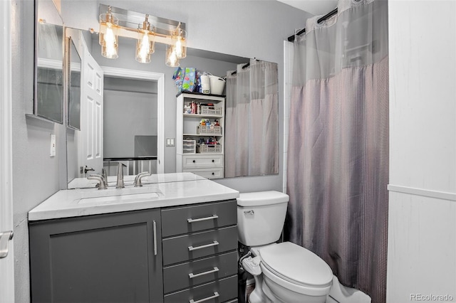 1102 Conifer Ct, Highlands Ranch, CO 80126 - bathroom featuring vanity and a shower with shower curtain