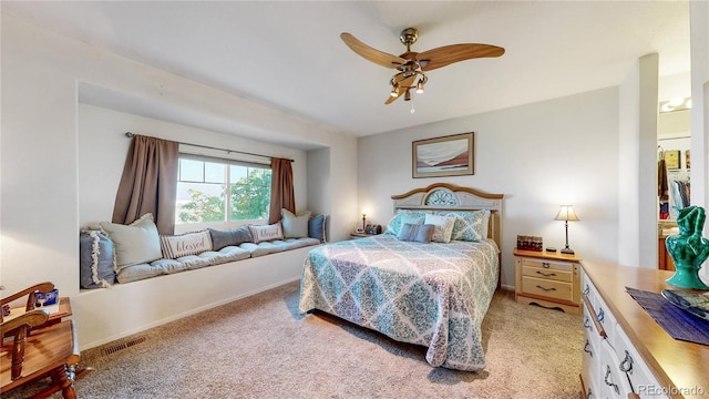 10449 Paris St Unit 207, Commerce City, CO 80640 - bedroom featuring light carpet and a ceiling fan