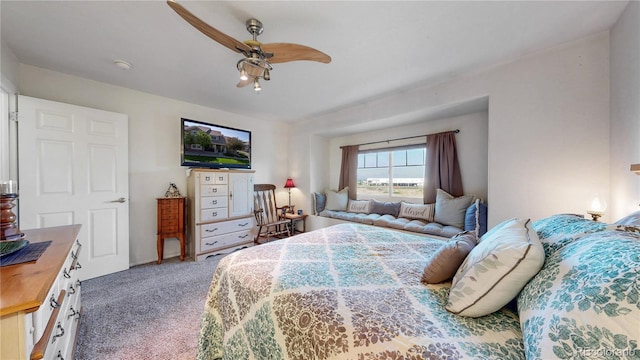 10449 Paris St Unit 207, Commerce City, CO 80640 - carpeted bedroom with a ceiling fan