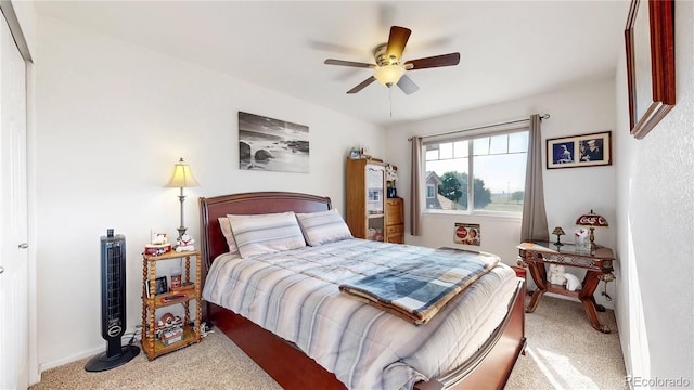 10449 Paris St Unit 207, Commerce City, CO 80640 - carpeted bedroom with a ceiling fan