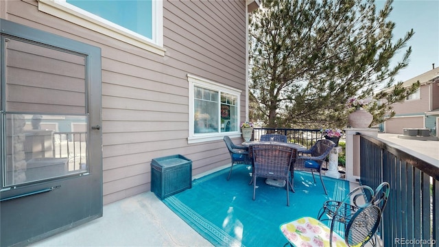 10449 Paris St Unit 207, Commerce City, CO 80640 - deck featuring outdoor dining area
