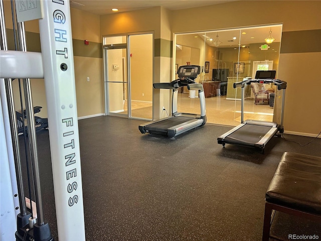 10449 Paris St Unit 207, Commerce City, CO 80640 - gym featuring baseboards