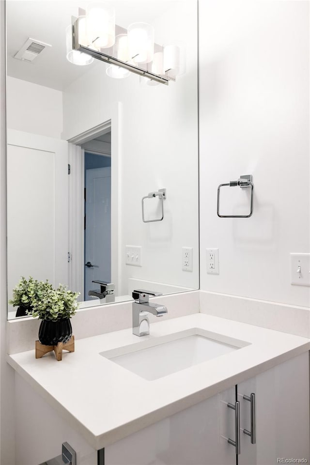 bathroom with vanity