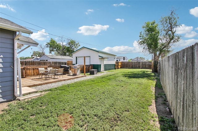 130 N 8th Ave, Brighton, CO 80601 - fenced backyard with a deck