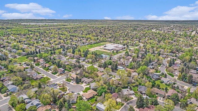 aerial view featuring a residential view