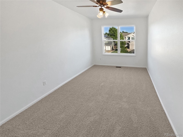 4735 S Cathay Ct, Aurora, CO 80015 - empty room with light colored carpet and ceiling fan