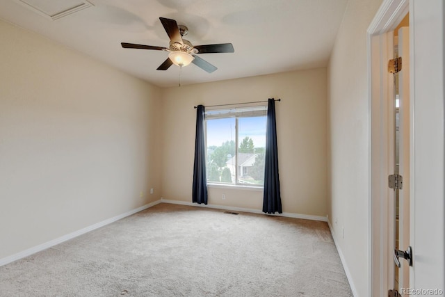 1864 Malibu Ct, Fort Lupton, CO 80621 - carpeted spare room featuring a ceiling fan and baseboards