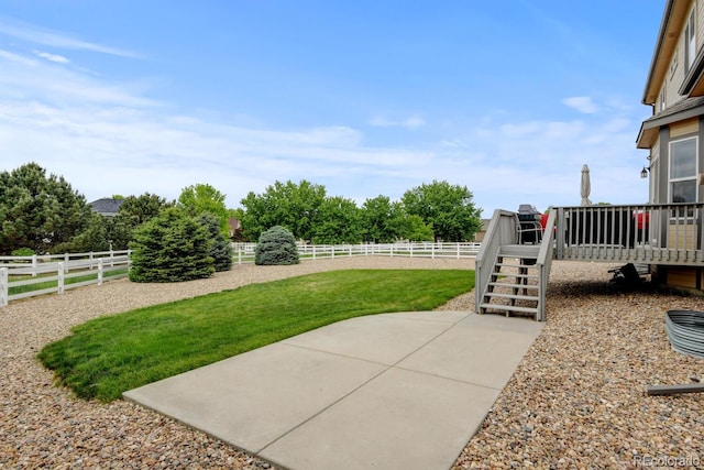 1864 Malibu Ct, Fort Lupton, CO 80621 - view of yard featuring a deck