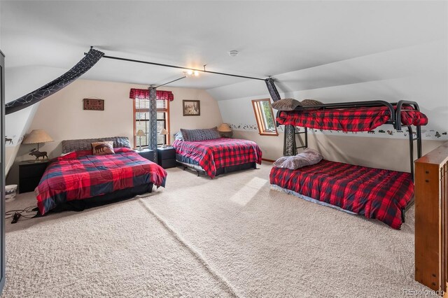584 Old Squaw Rd, Como, CO 80432 - bedroom featuring carpet floors and vaulted ceiling