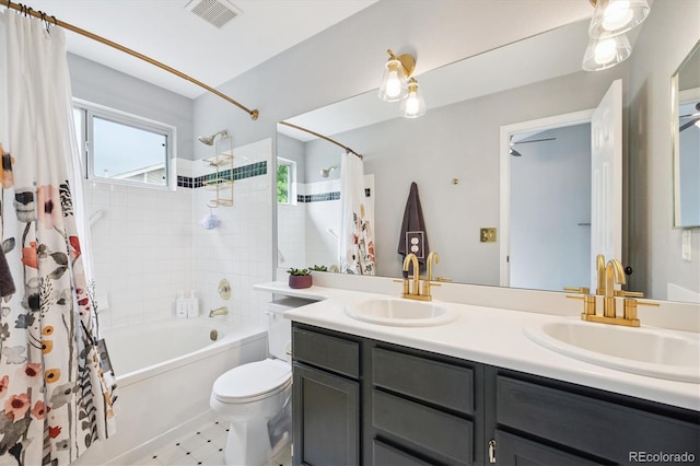 5721 S Jellison St, Littleton, CO 80123 - full bath with shower / bath combo and double vanity