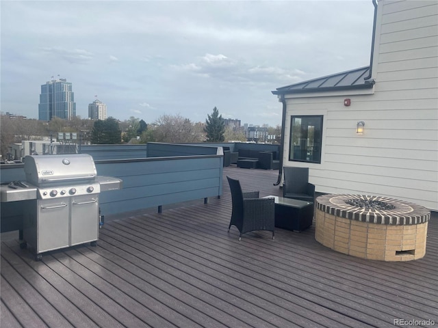 336 E 1st Ave Unit 310, Denver, CO 80203 - deck with an outdoor living space