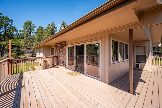 8045 S Wagon Wheel Rd, Morrison, CO 80465 - view of wooden terrace
