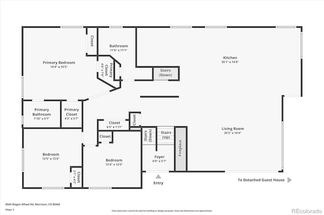 8045 S Wagon Wheel Rd, Morrison, CO 80465 - floor plan / room layout