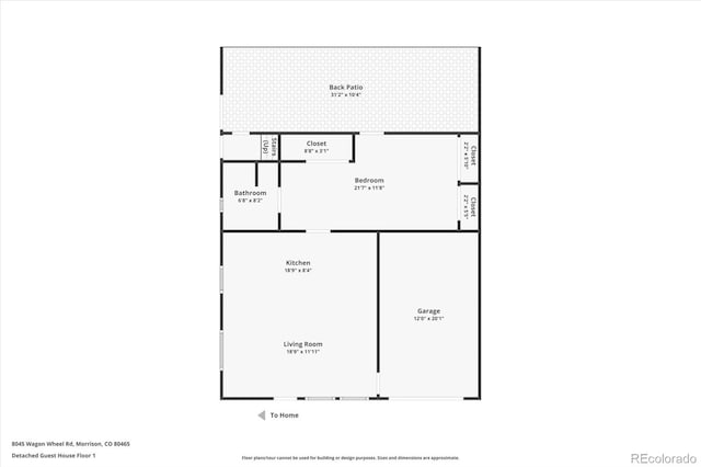 8045 S Wagon Wheel Rd, Morrison, CO 80465 - home floor plan
