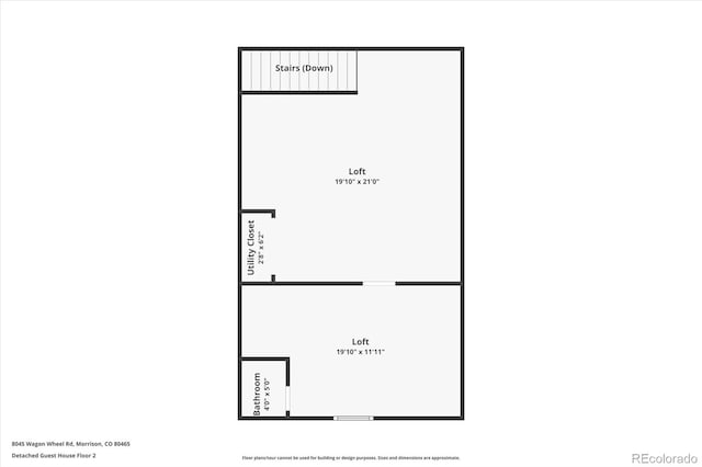 8045 S Wagon Wheel Rd, Morrison, CO 80465 - floor plan / room layout