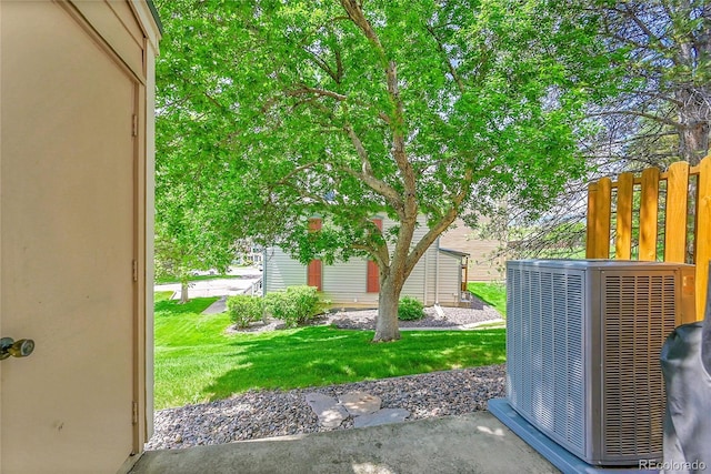 6765 S Independence St, Littleton, CO 80128 - view of grassy yard featuring cooling unit