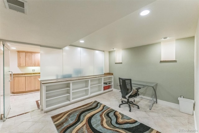 461 Fillmore St, Denver, CO 80206 - office featuring recessed lighting and light tile patterned floors