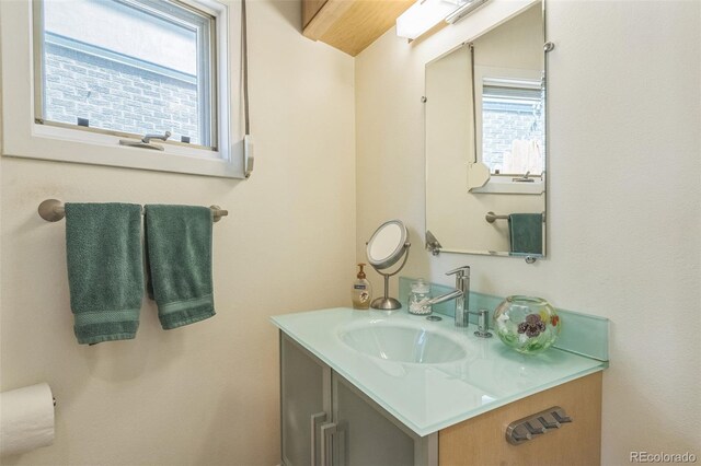 461 Fillmore St, Denver, CO 80206 - bathroom featuring plenty of natural light and vanity