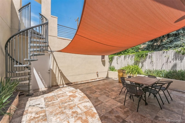 461 Fillmore St, Denver, CO 80206 - view of patio featuring outdoor dining space