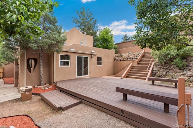 13 Crystal Park Rd, Manitou Springs, CO 80829 - wooden deck with stairs