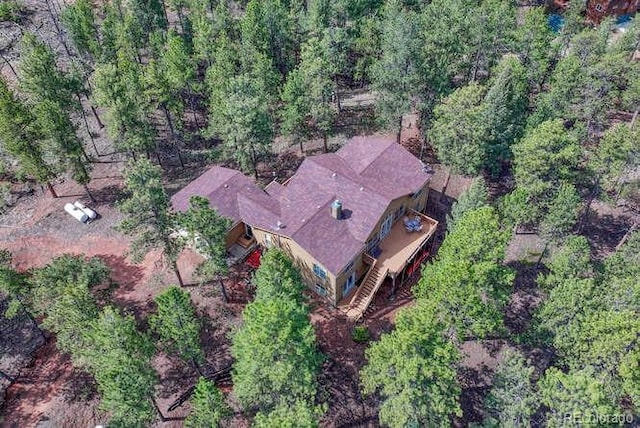 14694 Crooked Trail Rd, Woodland Park, CO 80863 - aerial view of property and surrounding area