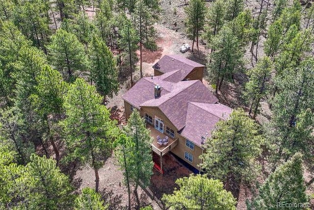 14694 Crooked Trail Rd, Woodland Park, CO 80863 - aerial view of property and surrounding area