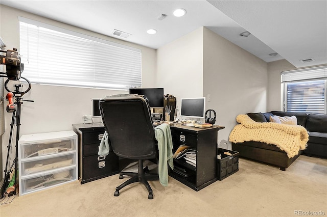 12585 S Beaver Creek Way, Parker, CO 80134 - office with light colored carpet and recessed lighting