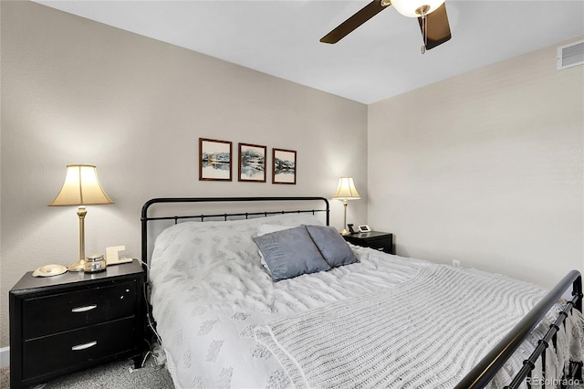 12585 S Beaver Creek Way, Parker, CO 80134 - bedroom with carpet flooring and ceiling fan
